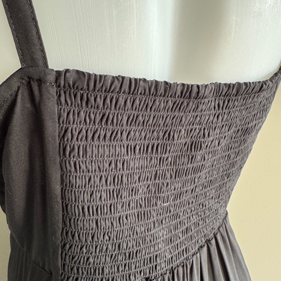 GAP New Sleeveless Fit & Flare Cami Dress Black Small Tie Straps Cocktail Summer - Picture 7 of 16